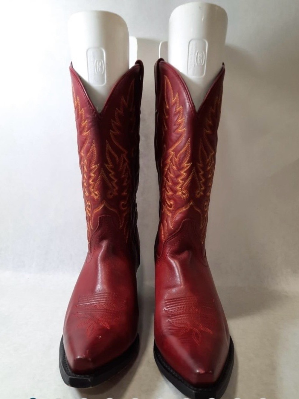 Laredo Red Leather Madison Western Boots (51055) Women's Size 10M